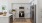 a kitchen with white cabinets